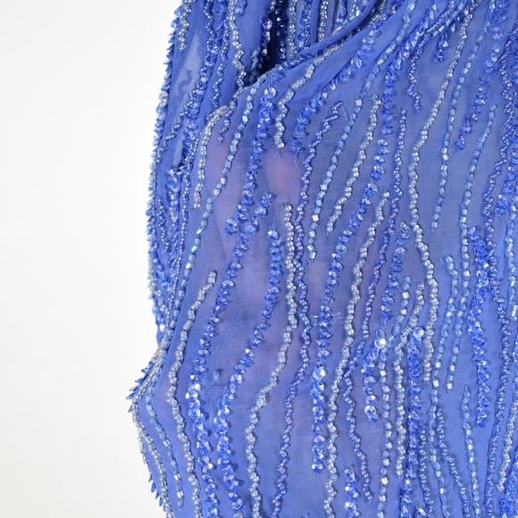 Parker Beaded Georgette Off-the-Shoulder Blouse - Picture 7 of 8